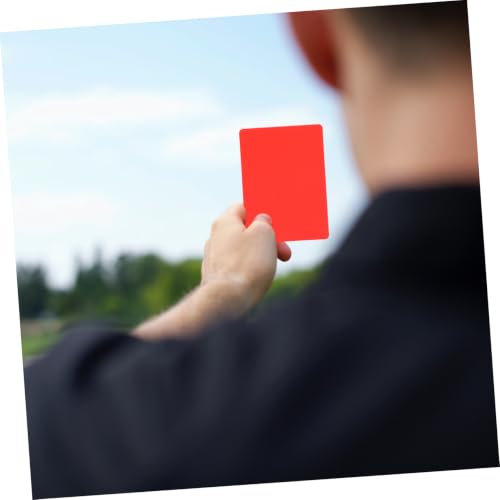Set de 10 tarjetas de árbitro de fútbol BESPORTBLE PVC miniatura 6
