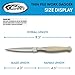 SZCO Supplies DH-8037BO Slim Full Tang Bone Handle File Work Double Edged Knife with Sheath, 8.5