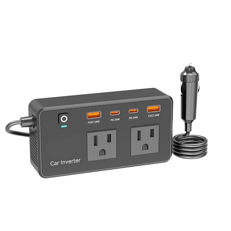 Falownik Mocy, 200W Car Inverter 12v to 110v Modified Wave Car Power Converter Multifunctional Power Station