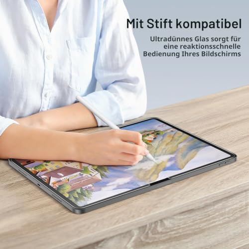 SPARIN 2 Stück Schutzfolie für iPad Air 11 Zoll M4/M3/M2 mit Montage Rahmen – Ansicht 7