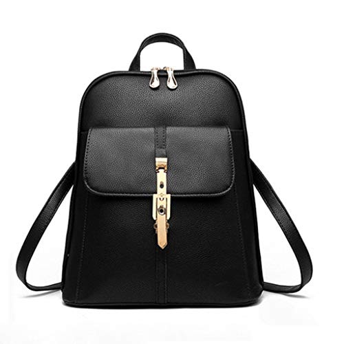 GSZCCZS Mochila para mujeres Purse PU Rucksack Purse Purse Ladies Casual Shoulder For Women
