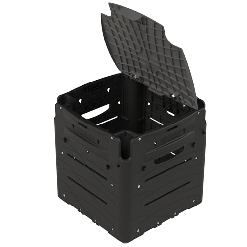 RAILBLAZA Gear Hub Kayak Fishing Crate - with 4 Internal Rod Holders, Storage for 8 TackleBoxes,...