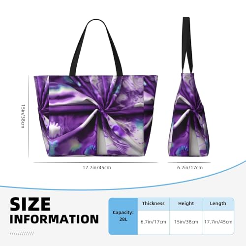 Sac à bandoulière imperméable violet tie-dye et floral pour le quotidien - 4