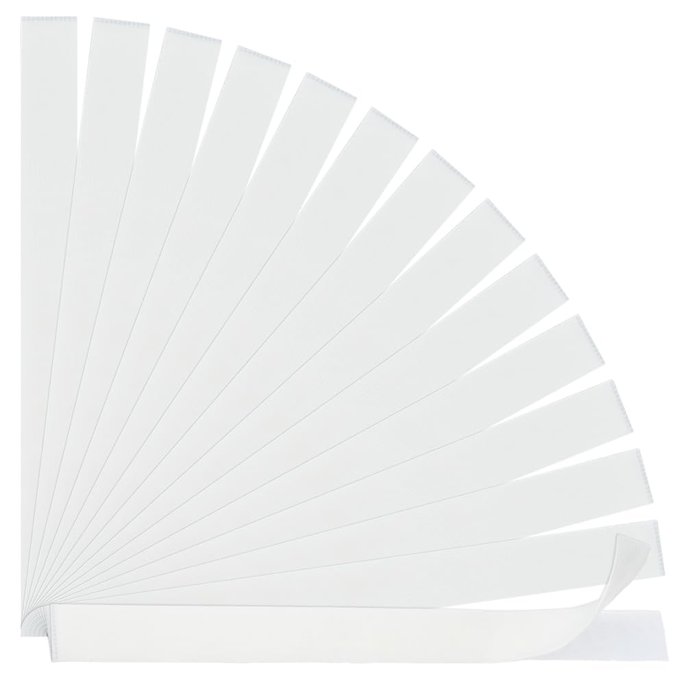 BENECREAT 16 strisce di colla termica da 28,4 cm con retro in rete, 24 mm di larghezza, strisce di colla termica per rilegatura di libri, rilegatura a caldo, spessore 1,2 mm