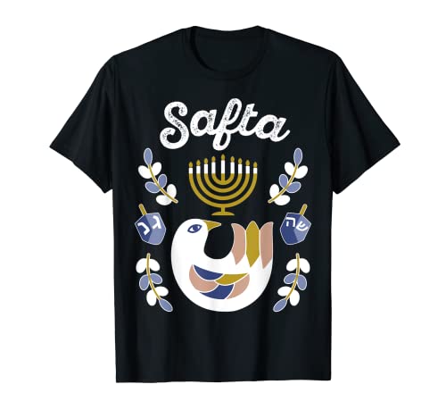 Matching Family Hanukkah PJ Top Dreidel Menorah Bubbe Safta T-Shirt