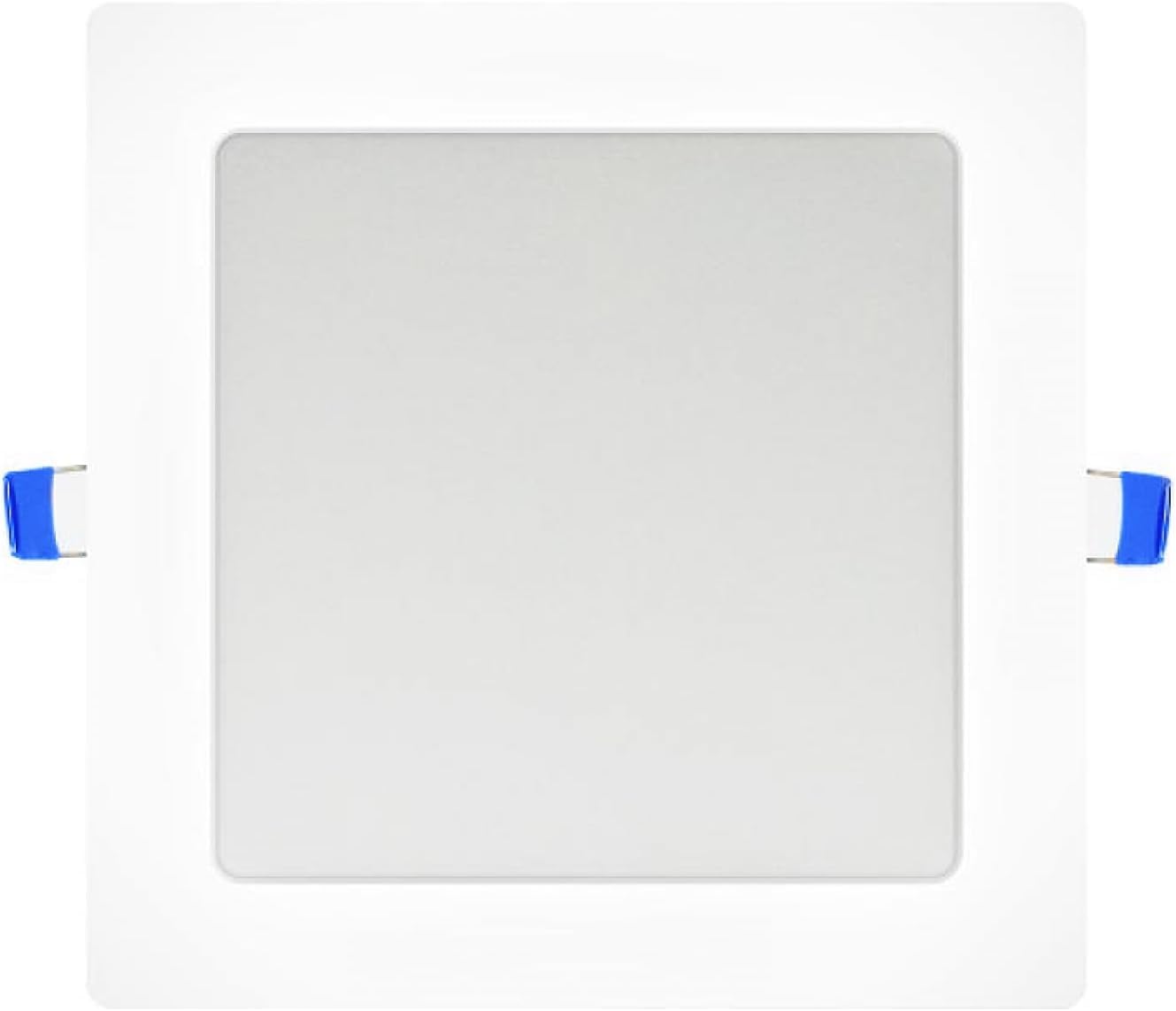 Placa LED Cuadrada 220x220 mm,20W 2000 Lúmenes (Pack 5) Blanco Neutro 4500k Panel Led Super Slim Empotrado Marco Blanco