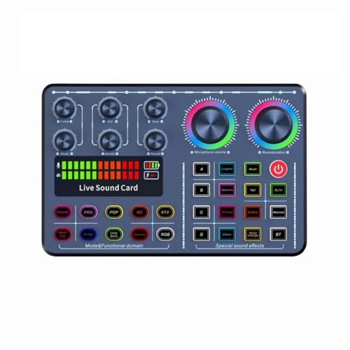 Carte son en direct pour karaoké diffusion KTV et mixeur audio pour le chant