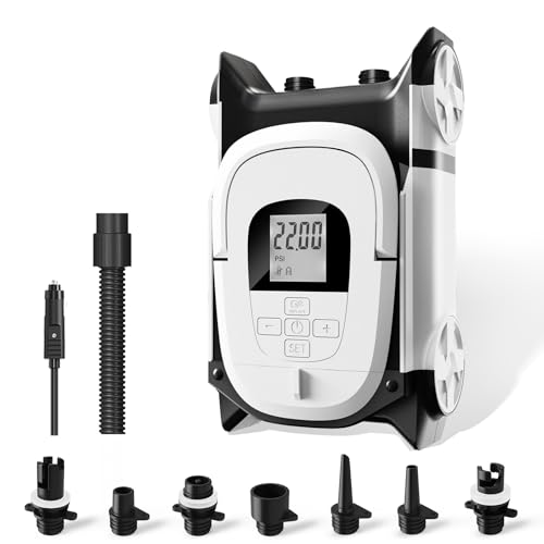 GICLE Paddle Board Pump with Auto-Off Function Dual Motor for Inflatable SUP and Boat, 22PSI...