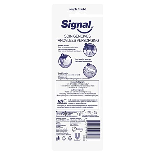 SIGNAL - Brosse À Dents Soin Gencive Souple Quadripack - Lot De 4 - Vendu Par Lot