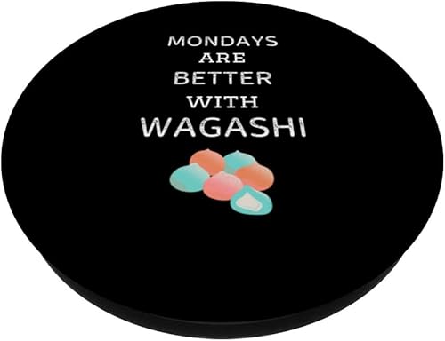 Miniatura 2 de Vintage Mondays Are Better With Wagashi Retro Wagashi Lover PopSockets Swappable PopGrip