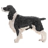 Artesanía realista: el diseño detallado y el alto realismo hacen de este modelo un convincente perro spaniel. figuras de cachorros de resina, adorno de mesa con forma de perro