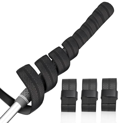 Ruban adhésif pour poignée de golf noir de 101.6 cm en lot de 3 bandes