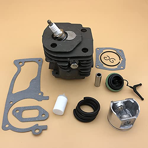 Kit de filtro de combustible de bujía de pistón de cilindro de 47mm for H 359 357 XP 357XP piezas de Motor de motosierra de gasolina 537 15 73-02