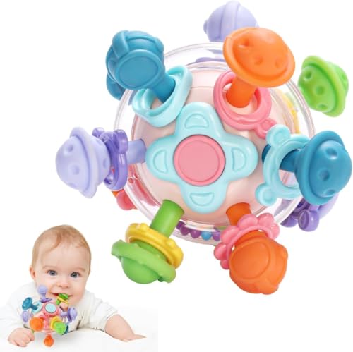 Image of Baby Montessori Sensory Toys for 0-6 6-12 Months, Baby Teether Teething Toys for Babies 0 3 6 9 12 18 Months, Newborn Infant Learning Developmental Toys Gifts for 1 2 Year Old Boys Girls