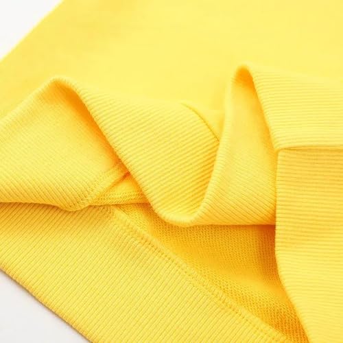 Little Boys Girls Solid Pullover Basic Sweatsuit 2pc Crewneck Stretchy Long Sleeve Outdoor Sport Outfit Clothes3