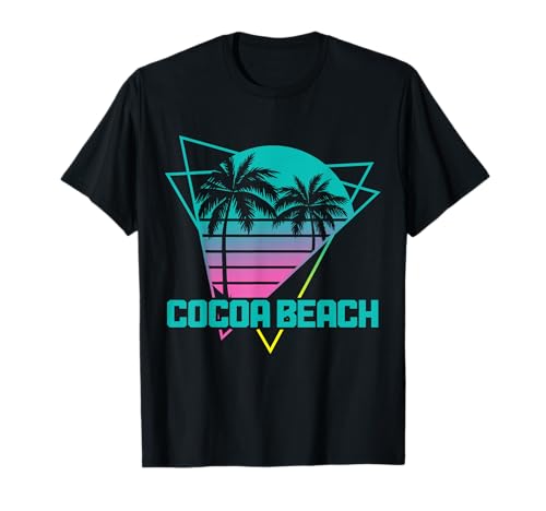 Surf retro vintage de Cocoa Beach Florida, souvenir de los 80 Camiseta