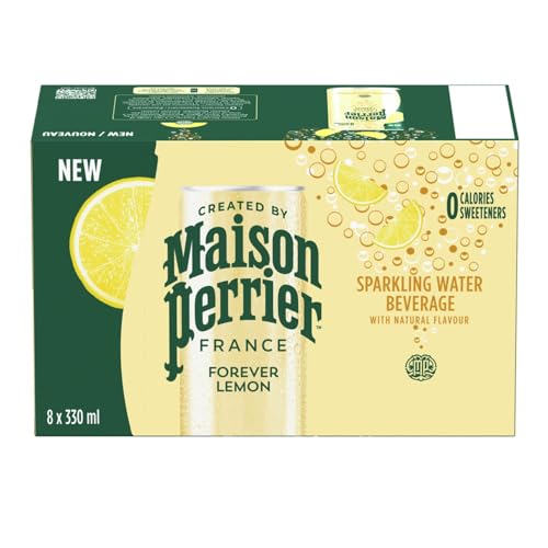 Generic Maison Perrier France Lemon, Sparkling Water Beverage, Natural Lemon Flavour, No Calories, No Sweeteners, No Sodium, Sourced & Bottled In France, 8 x 330ml/11.16 fl. oz (Shipped from Canada) Generic Maison Perrier France Lemon, Sparkling Water Beverage, Natural Lemon Flavour, No Calories, No Sweeteners, No Sodium, Sourced & Bottled In France, 8 x 330ml/11.16 fl. oz (Shipped from Canada)