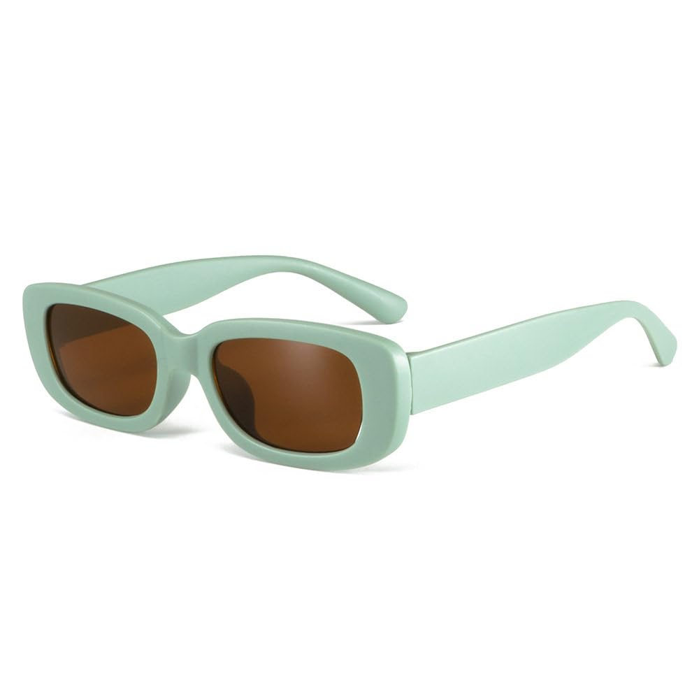 Lindos lentes de sol rectangulares esmerilados UV400 para exteriores, para niñas y niños, lentes de sol clásicos para niños