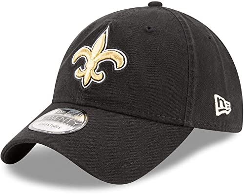 New Era NFL Core Classic 9TWENTY Adjustable Hat Cap One Size Fits All (New Orleans Saints) New Era NFL Core Classic 9TWENTY Adjustable Hat Cap One Size Fits All (New Orleans Saints)