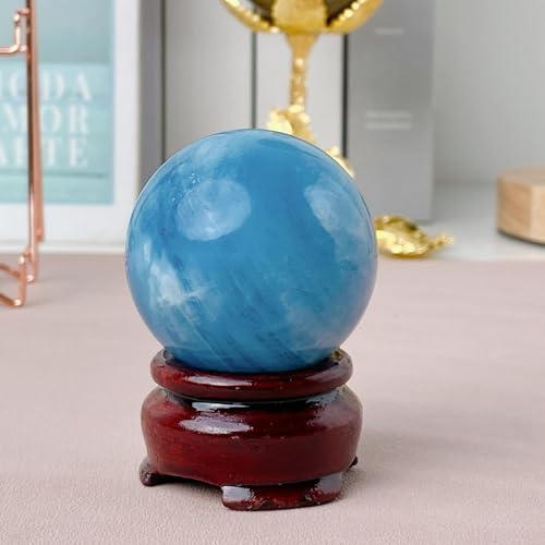 Boule de cristal Feng Shui : activez l'énergie positive bleue 48mm