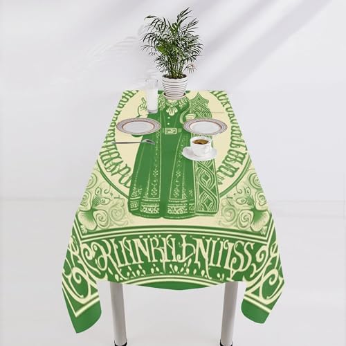 Nappe de table de la Saint-Patrick en lin pour repas de fête - 5