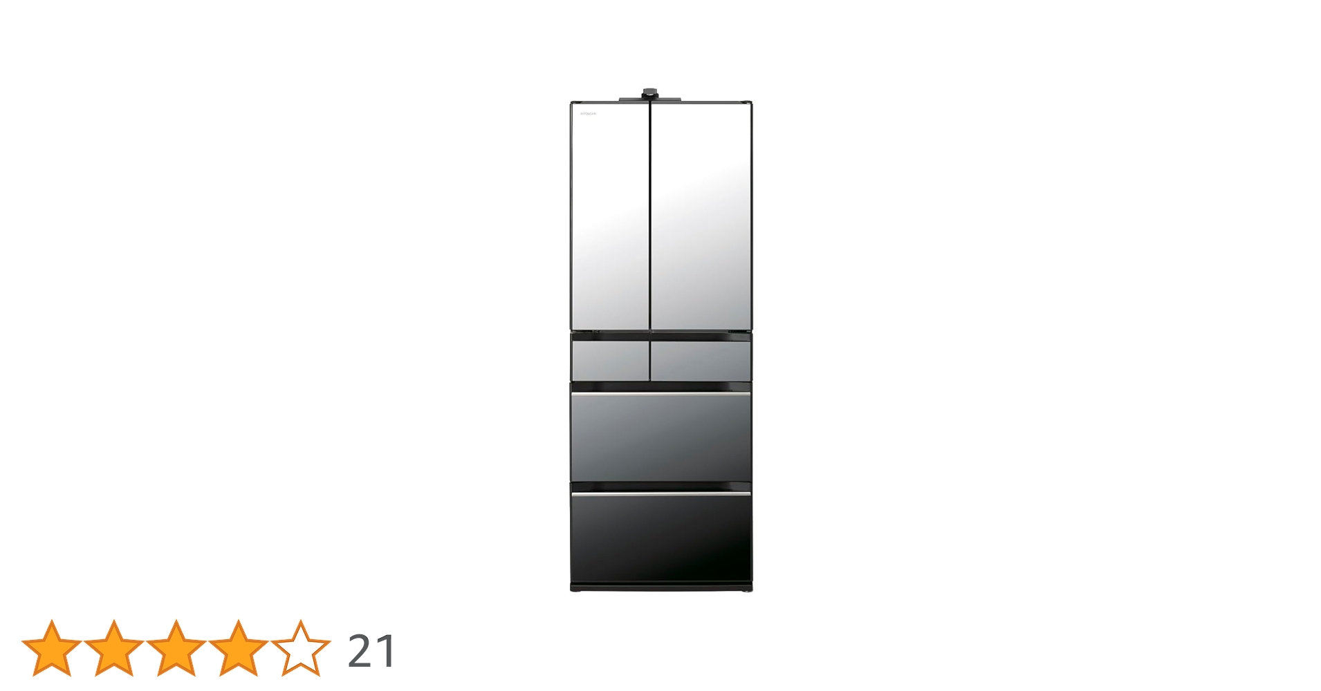 【美品】日立 冷蔵庫 クリスタルミラー R-WX62N 615L 2021年製 日立 R-WX62K(X) クリスタルミラー [冷蔵庫(615L・フレンチドア