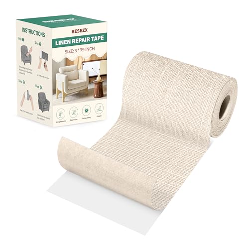 BESEZX Linen Fabric Repair Tape Upholstery Tape 3x79 Inch