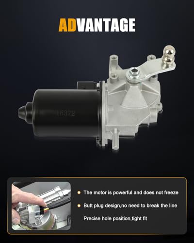 Image of ROADFAR Front Windshield Wiper Motor Fit for BMW for X6 2008-2015 | Fit For BMW For X5 2007-2013|For BMW For X6 2008-2015|Replace 61617200510|61617200535|7200535|4 Pins