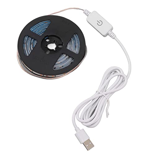 Tnfeeon Full Spectrum -Led Grow Light Stripes Smart Touch Dimm -Usb Camas de Luz de Crecimiento para Plantas Internas, Función de Memoria, Adecuada para Diferentes Plantas, 9.8 Pies Adecuados