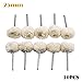 TopHomer 10PCS Wool Felt Polishing Wheel 3 mm Head Pad Buffing Grinding Wheel Grinder Tools Accessory Compatible for Glass Jewelery Metal Polishing
