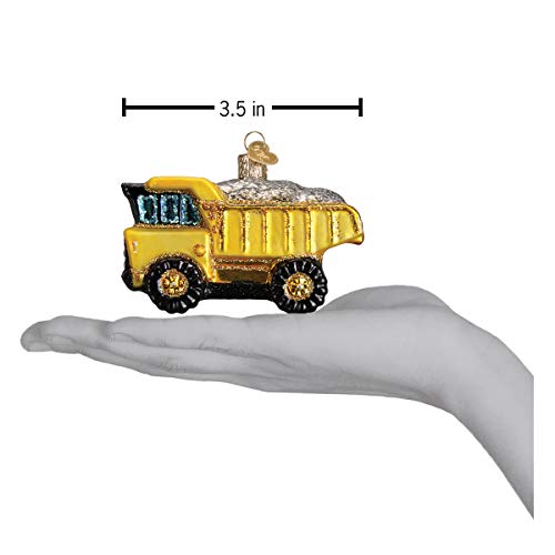 Old World Christmas Glass Blown Ornament Toy Dump Truck (44085) #TOP4