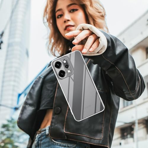 Image of Jkobi Back Case Cover for Oppo Reno14 Pro 5G | Oppo Reno 14 Pro 5G (Silicone Clear Shockproof Case with Camera Protection | Soft and Flexible | Transparent)