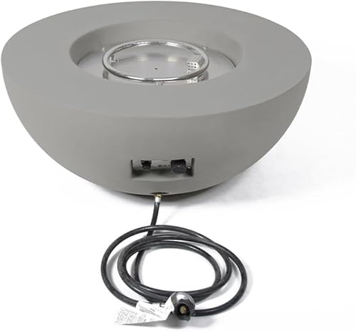 Miniatura 9 de Modeno Roca - Mesa redonda de propano para fogata al aire libre, de 34 pulgadas, mesa redonda de hormigón para piso alto, calentador de patio,