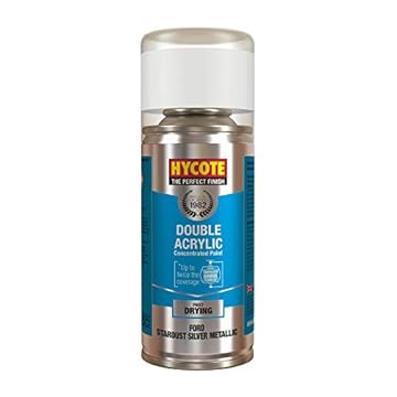 Hycote Double Acrylic Aerosol Car Spray Paint, Ford - Stardust Silver, 150 ml