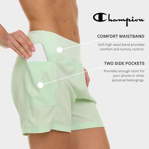 Champion Swim Board Shorts for Women, 5” Swim Shorts Women with Pockets for Beach, Pool, Summer Lime - image 6