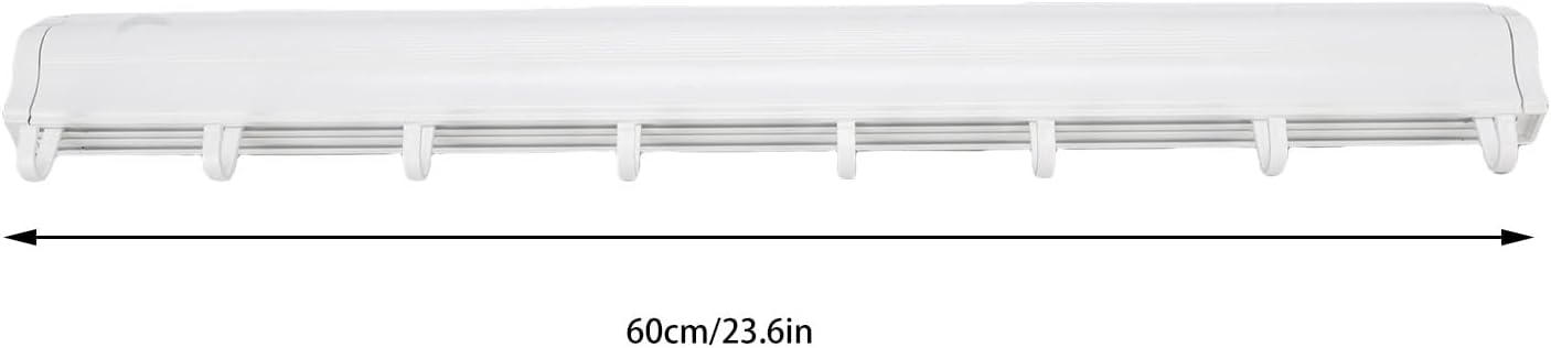 Wall Mounted Clothes Drying Rack, 23.6 Inch Laundry Drying Rack Retractable Hidden Laundry Drying Mesh Net Space Saving for Laundry Room Bathroom Balcony (White)