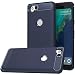 Google Pixel 2 Case,Google Pixel2 Case, Dretal Carbon Fiber Shock Resistant Brushed Texture Soft TPU Phone case Anti-Fingerprint Flexible Full-Body Protective Cover for Google Pixel 2 (Navy)