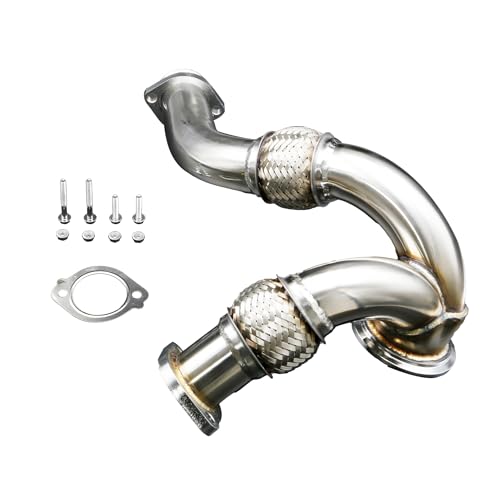 Image of Turbocharger Y-Pipe Up Pipe Kit With Gasket Fit for Ford 6.0L Powerstroke Diesel 2003 2004 2005 2006 2007 Replace 679-011 679-012 5C3Z6K854CA 1846581C1