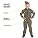 fun shack Kids Flight Suit Pilot Costume, Air Force Fighter Pilot WW2 Costume Kids, Boys Halloween Costumes, X-Large