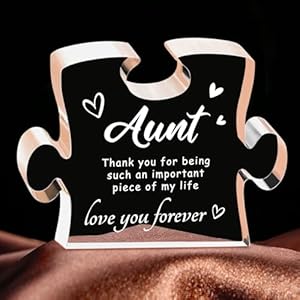 Auntgiftsauntiegiftideas49x37inchengravedacrylicpuzzlepiecegiftsforauntauntmothersdaybirthdayvalentinesdaychristmasgiftsbestauntevergifts Urban Country Home Decor Aunt gifts auntie gift ideas 49 x 37 inch engraved acrylic puzzle piece gifts for aunt aunt mothers day birthday valentines day christmas gifts best aunt ever gifts urban country home decor