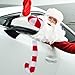 Christmas Car Antlers & Nose Set for Car Decoration - Easy Install Reindeer Antlers for SUV and Trucks - Cute Holiday Decor for Festive Driving