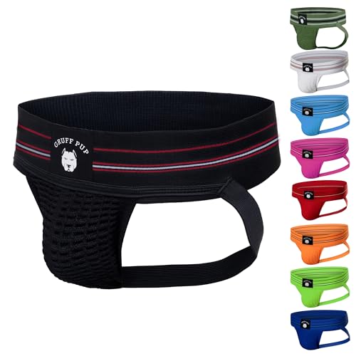 Gruff Pup Quarterback Jockstrap - Black - Medium