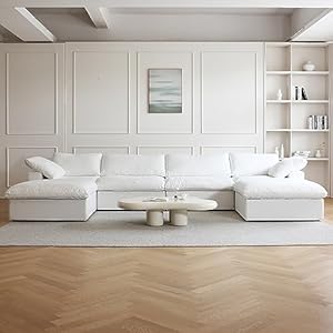 U-Shaped Cloud Couches for Living R...