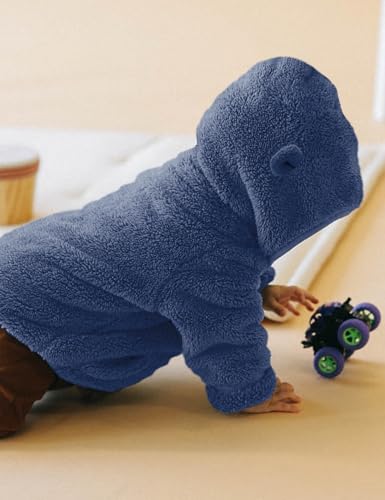 Flygo Girls Boys Fleece Hooded Jacket Unisex Toddler Sweatshirt Bear Ear Zip Up Sweater Outwear Hoodie3
