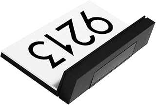 Housoutil House Number Lamp Solar Address Sign Solar Address Sign Solar Door Number Light Solar-Powered Wall Light Doorplate Light for Home Adorn Yard Outdoor Solar House Number Lamp