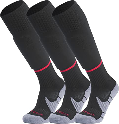 Image of APTESOL Knee High Sport Soccer Baseball Socks for Youth Boys Girls (1 /3 /5 Pairs)