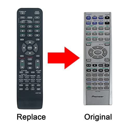 VINABTY AXD7305 Replacement Remote Control Compatible with Pioneer CD Player Home Theater System remote HTD88DVD XVDV88 HTZ77DV XVDV77 SDV88SW SDV88ST SDV77SW SDV77ST - Image 4