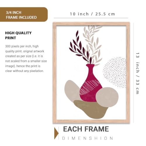 Image of kotart Elegant Painting for Wall Decoration - Modern Art Wall Decor Framed Painting for Living Room Bedroom - Framed Posters /Paintings with Frame Set of 3 (Art 5)
