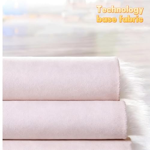 Tapis en forme de fleur bleu 190cm BK&MF pour salon - 3
