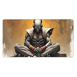 Base en caoutchouc antidérapant : notre tapis de clavier moderne imprimé cyborg orange est équipé d'un fond en caoutchouc antidérapant de 3 mm d'épaisseur pour garantir que le sous-main reste fermement en place. C'est un excellent choix à des fins diverses, offrant une surface stable idéale pour le bureau ou les grands utilisateurs de tapis de souris